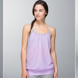 Lululemon No Limits workout top with built in bra